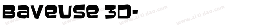 Baveuse 3D字体转换